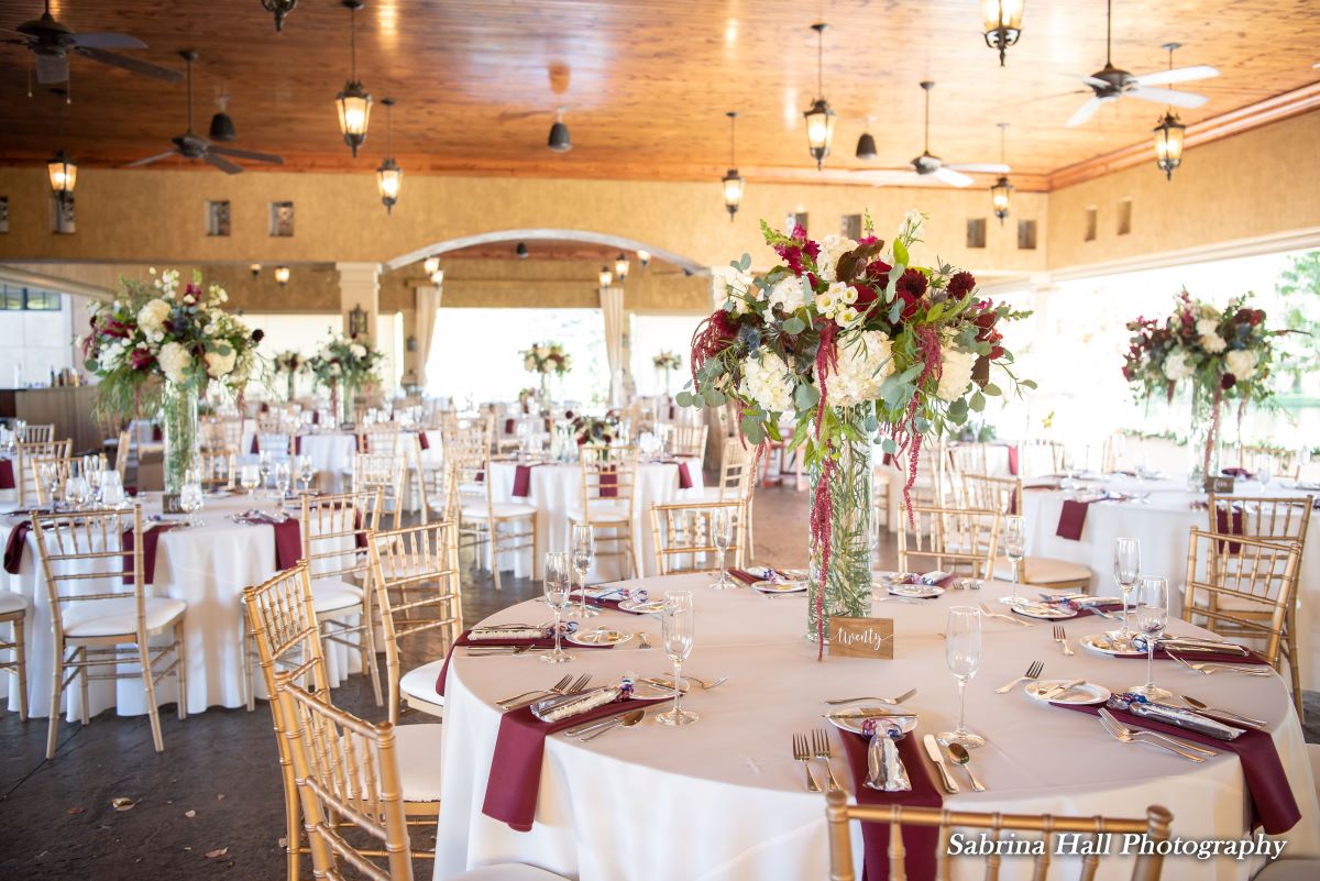 120" Round Solid Ivory Tablecovers With Napkins Solid Merlot